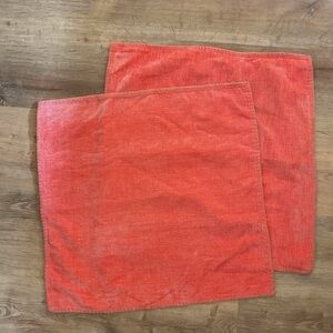 Set of two pillow covers soft peach